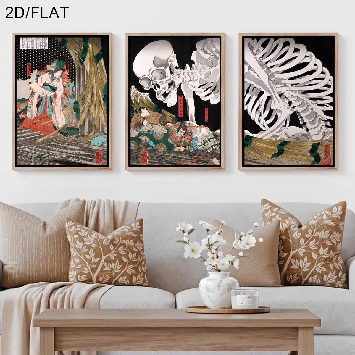 Home Office Image - 3pcs 레트로 일본 타키야샤 마녀 &
