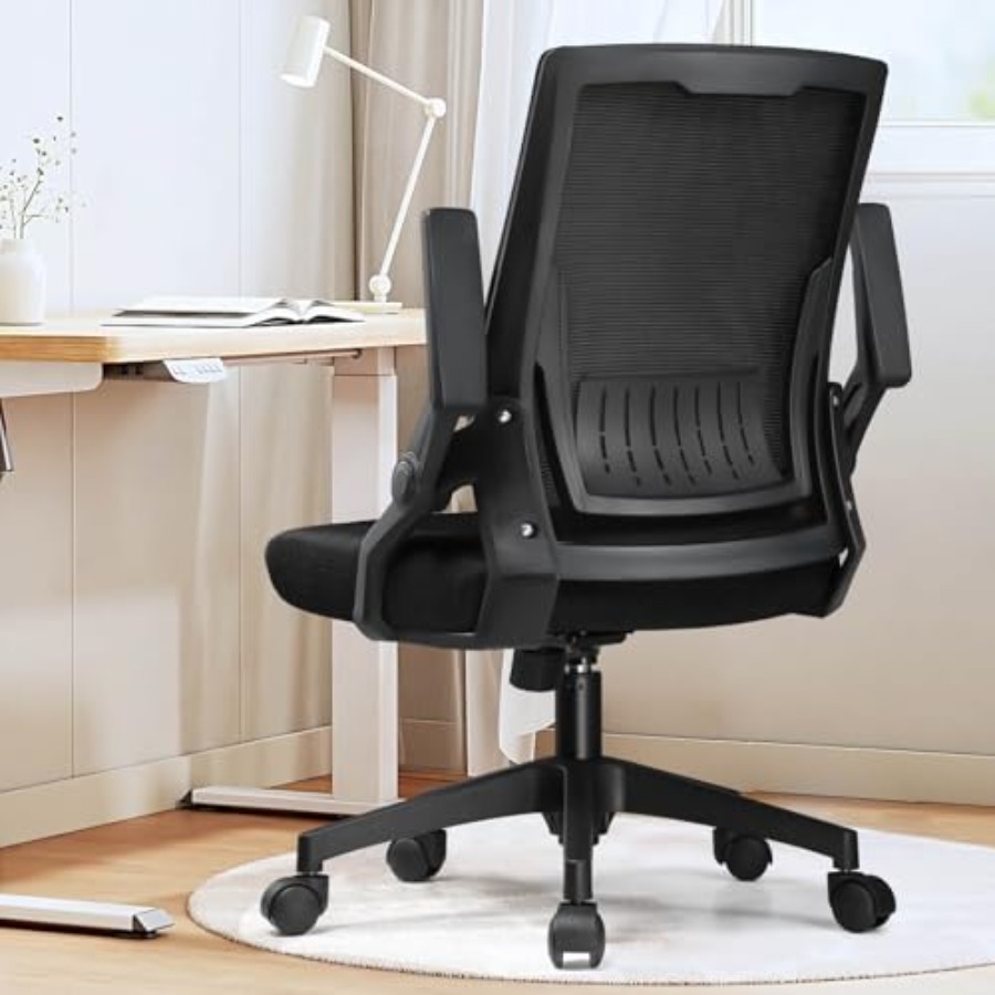 Home Office Chair - 인체공학적 사무용 의자, 접이식 팔걸이, 통기성