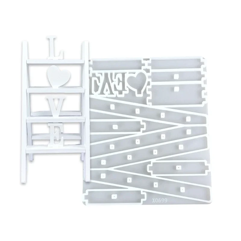 Home Office Architecture - 1세트 DIY 실리콘 사다리 모양 몰드,