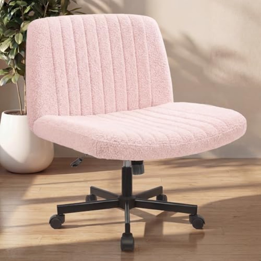 Home Office Chair - 바퀴 달린 크리스크로스 의자, 홈 오피스용