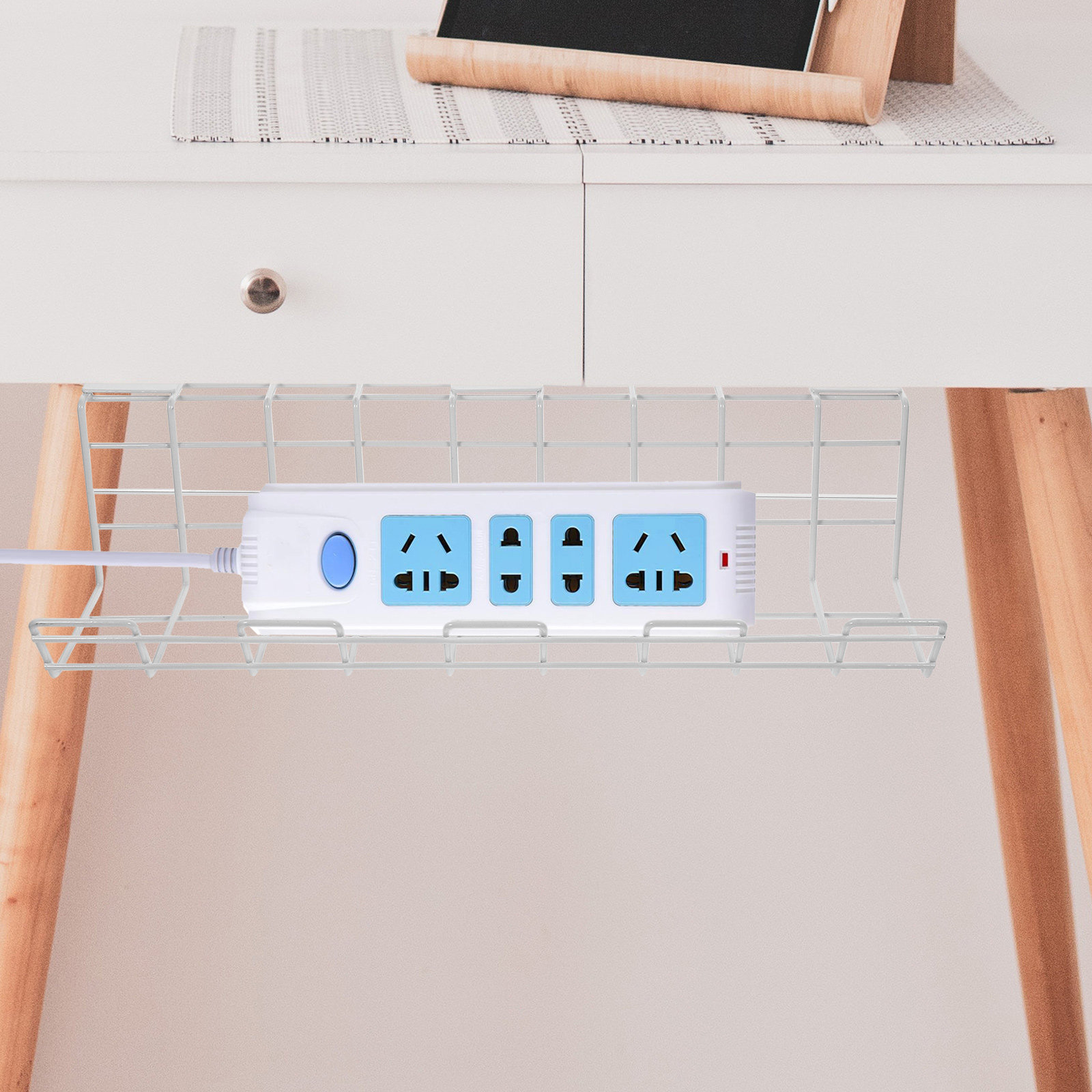 Power Strip Desk - 2Pcs 책상 아래 케이블 정리대 고급형
