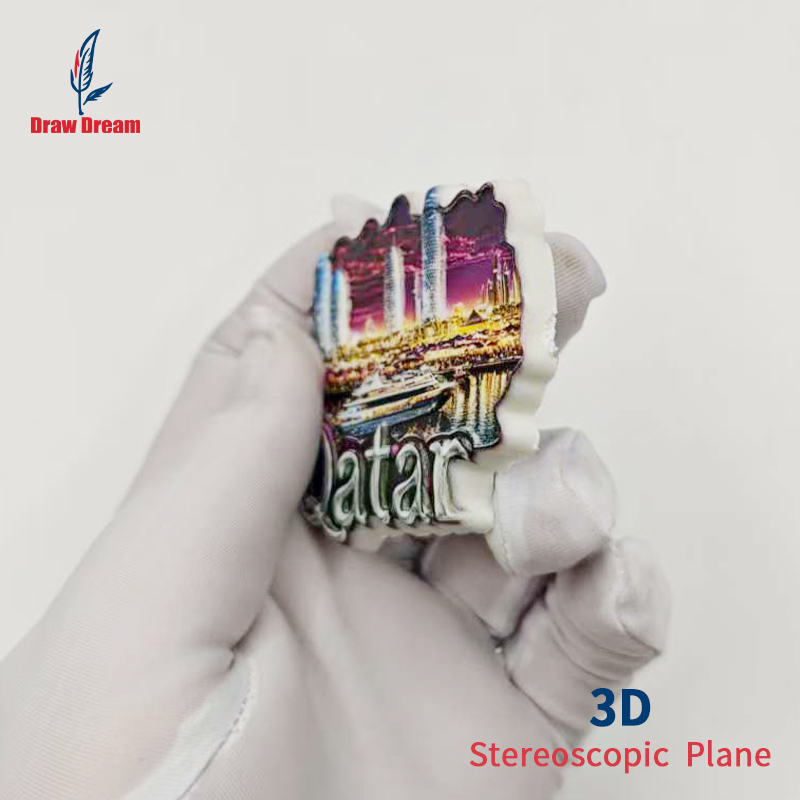 카타르 3D 냉장고 자석 1개, 도시 위에서 촬영한 세 - Home Office Qatar 리뷰 및 가격