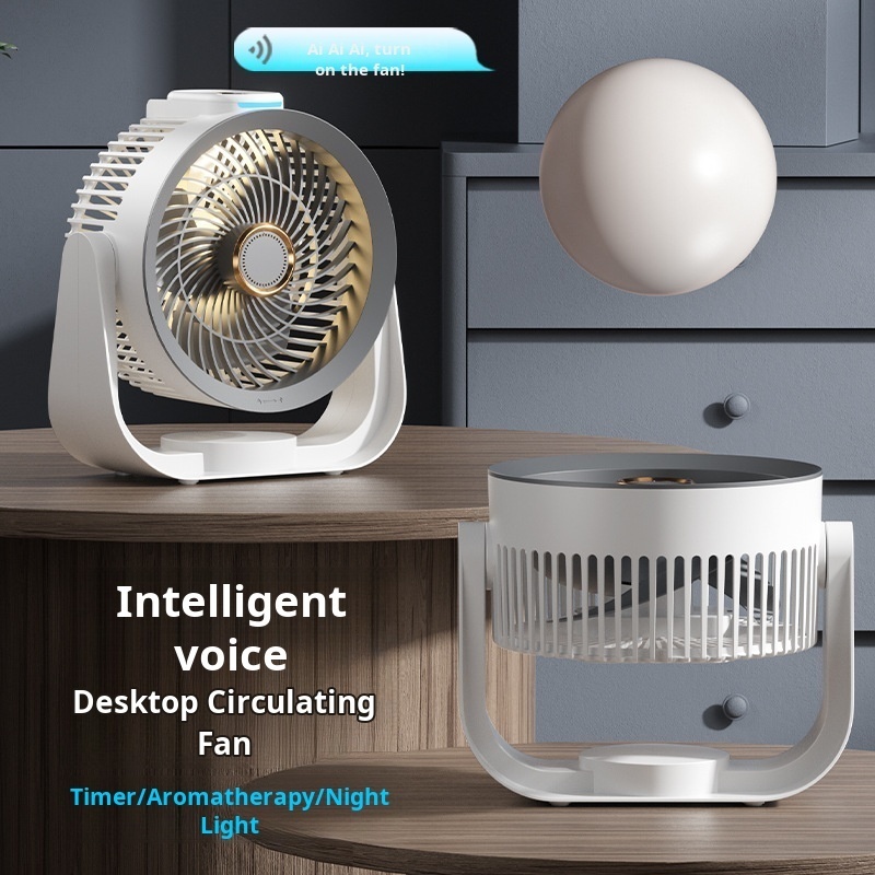 스마트 데스크 팬 음성 활성화 야간 조명 4단 속도 조 - Home Office Gadgets 리뷰 및 가격