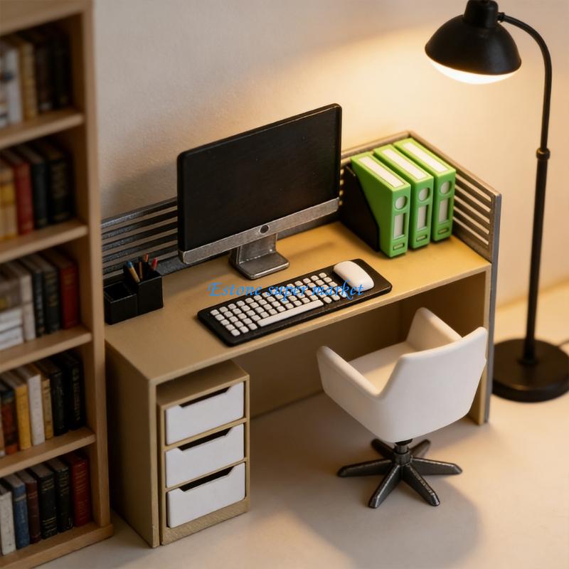 090B 의자 및 액세서리 인형 집 장식이 포함된 소형 - Home Office Architecture 리뷰 및 가격