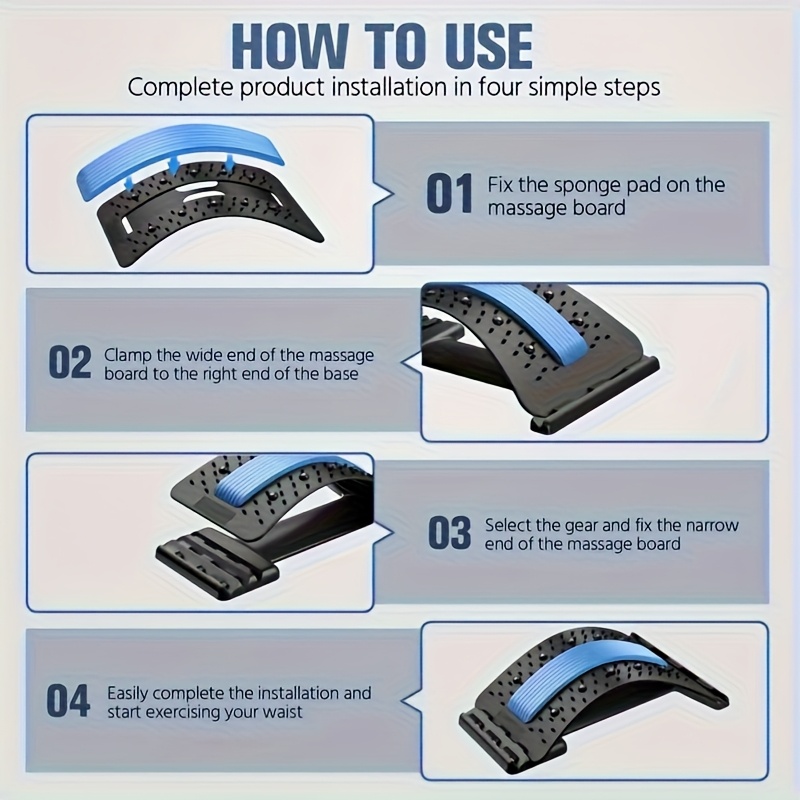 3단계 등 스트레칭 자세 교정기 요추 지지대 사무실 차 - Home Office Equipment 리뷰 및 가격