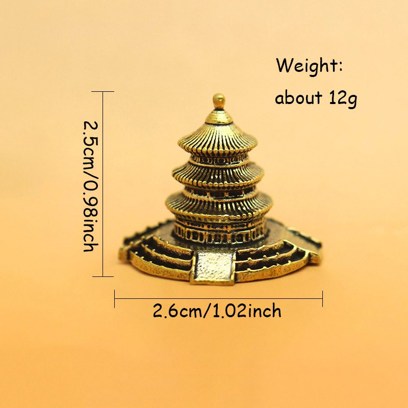 황동 사원 건축 입상 세계 유명한 랜드마크 빌딩 중국  - Home Office Architecture 리뷰 및 가격
