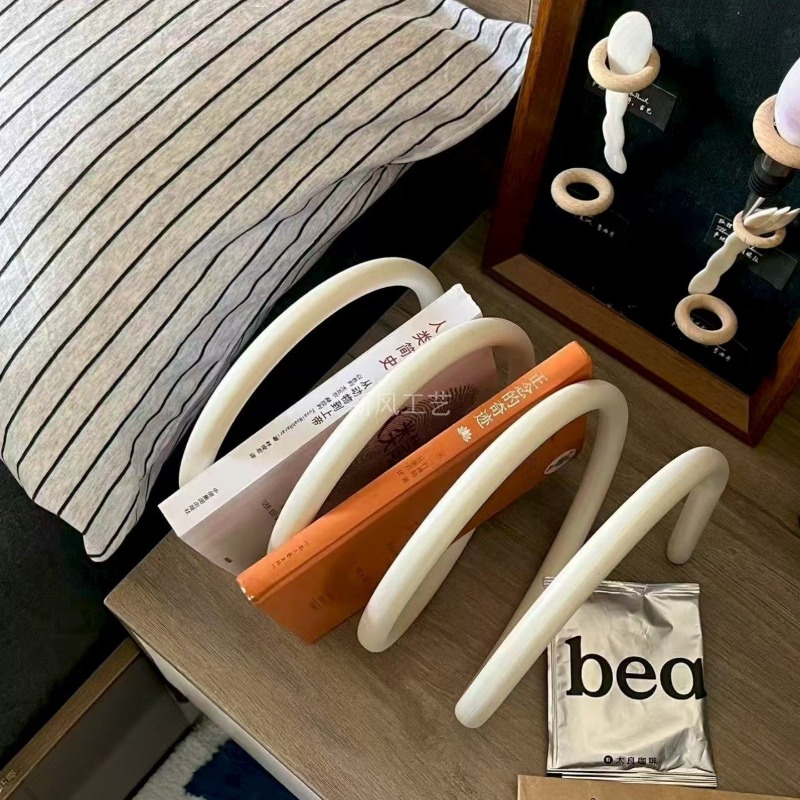 창의적인 미니멀리스트 금속 잡지 꽂이 데스크탑 책 전시 - Home Office Bookshelves 리뷰 및 가격