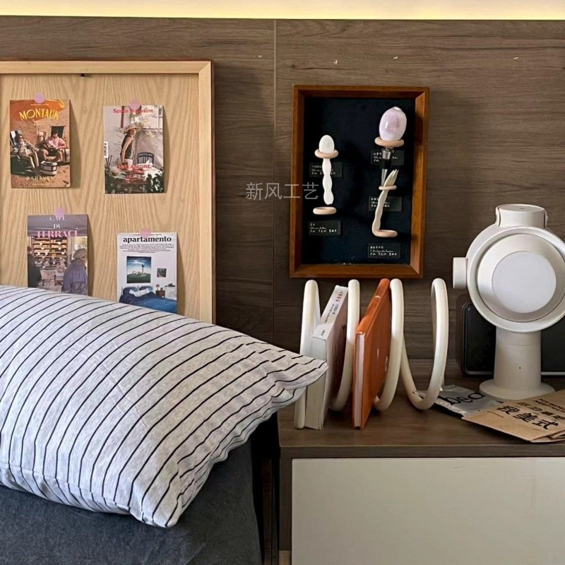 창의적인 미니멀리스트 금속 잡지 꽂이 데스크탑 책 전시 - Home Office Bookshelves 리뷰 및 가격