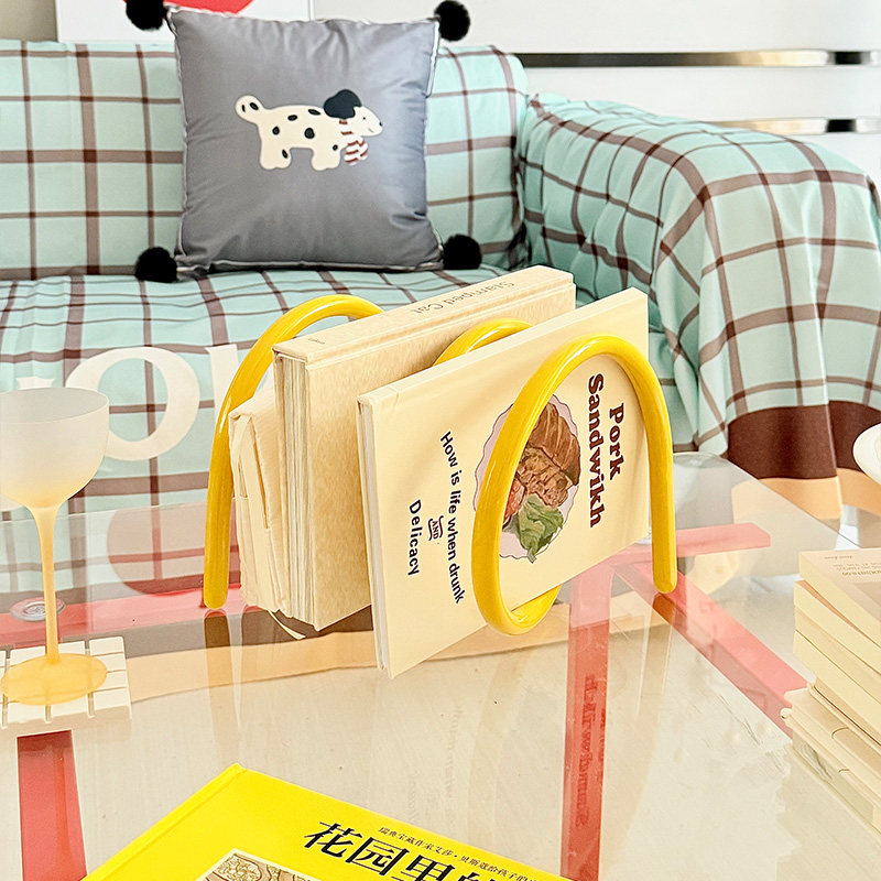 창의적인 미니멀리스트 금속 잡지 꽂이 데스크탑 책 전시 - Home Office Bookshelves 리뷰 및 가격