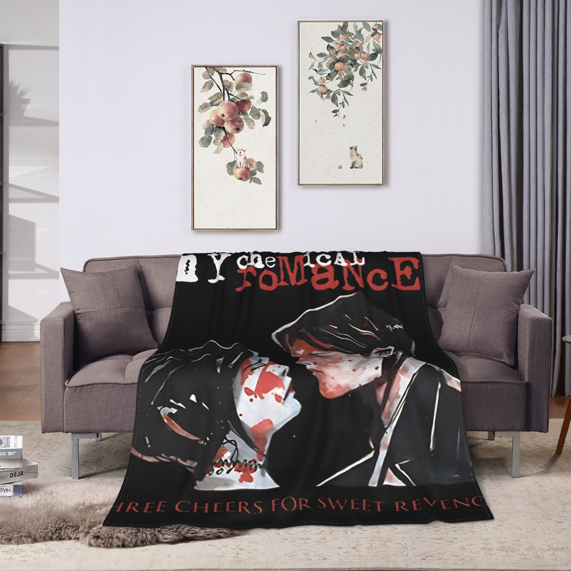 마이 케미컬 로맨스 플란넬 담요 따뜻하고 부드러운 침구 - Home Office Romance 리뷰 및 가격