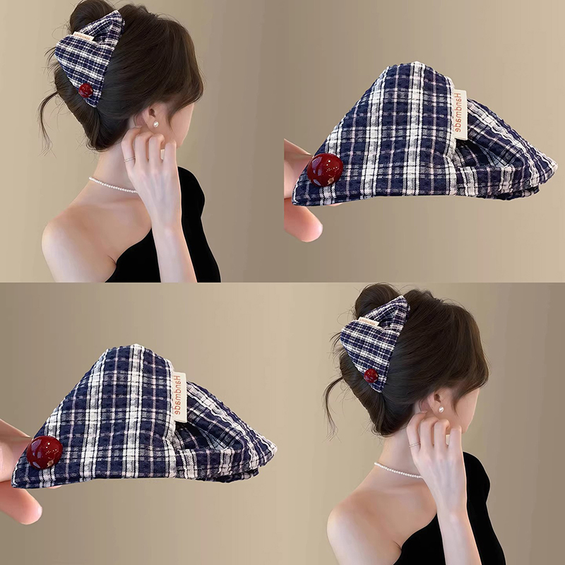 삼각형 헤어 클로 클립 여성 소녀 대학 스타일 빈티지  - Home Office Equipment 리뷰 및 가격