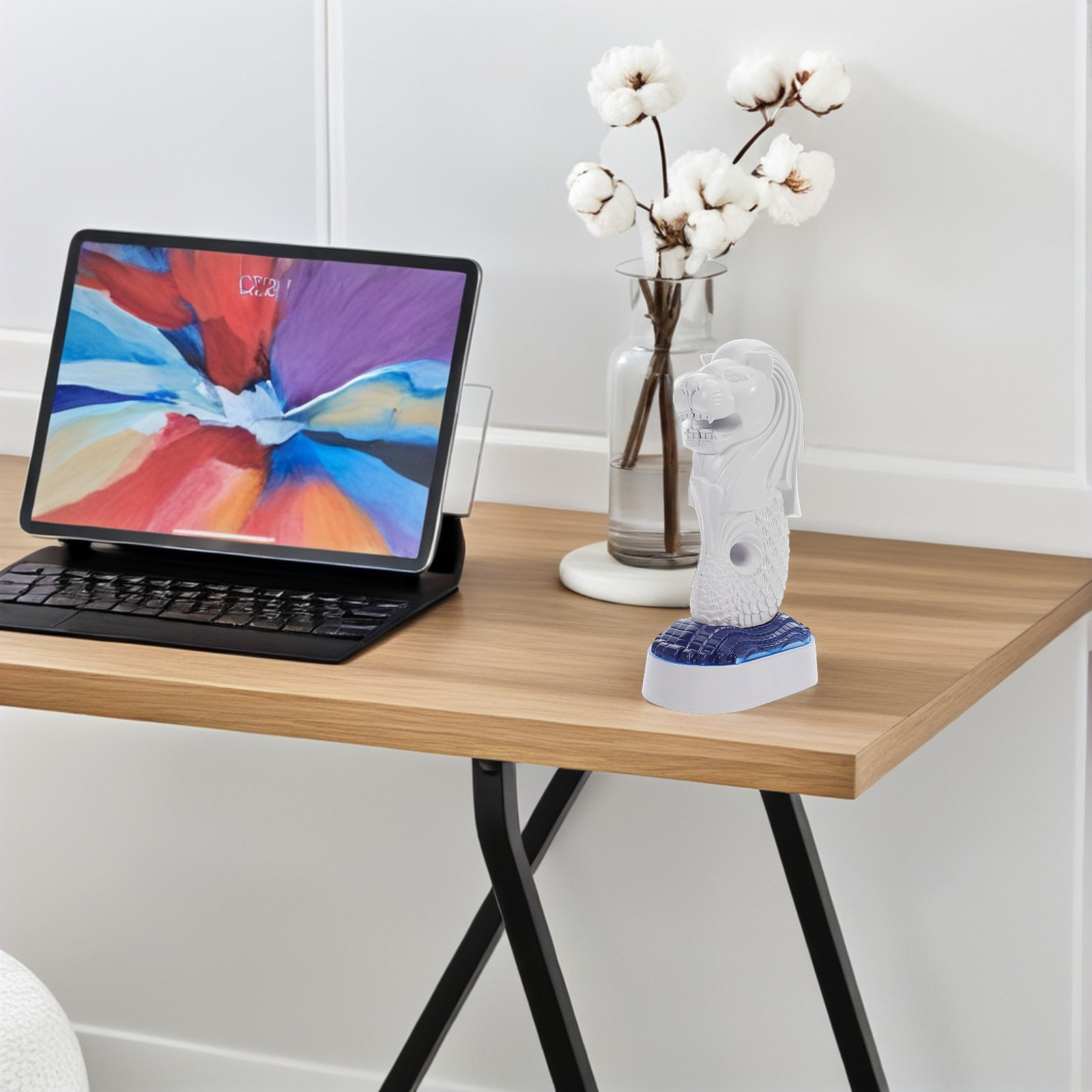 싱가포르 머라이언 탁상용 사자 조각상, 가정 사무실 책 - Home Office Architecture 리뷰 및 가격