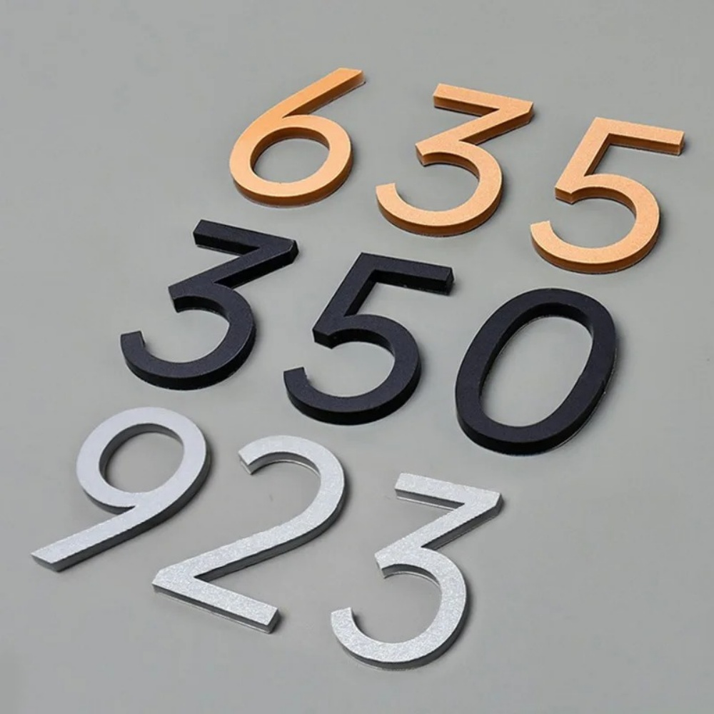 1pc 3d 자리 숫자 집 번호 자체 접착 도어 플레이 - Home Office Number 리뷰 및 가격