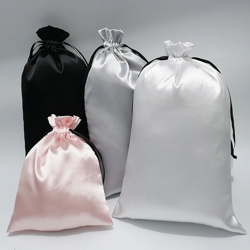 10PCS 맞춤형 새틴 익스텐션 헤어 가방 고급품 실크 - Home Office Number 리뷰 및 가격