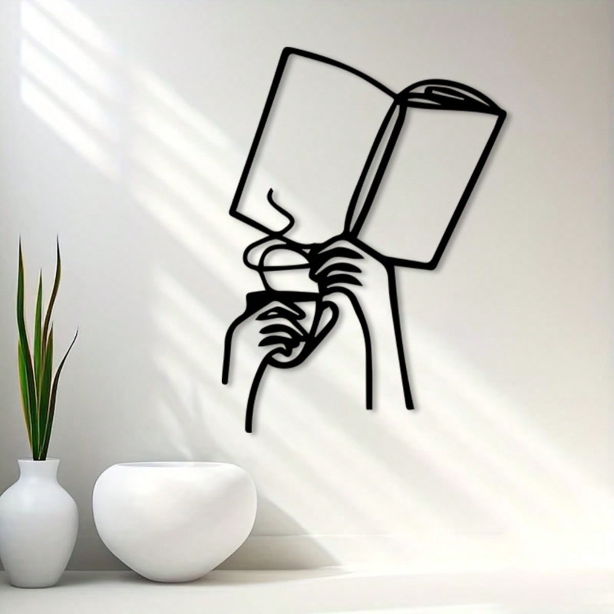 빈티지 고양이 책 장식 철제 벽 장식 분체 도장 금속  - Home Office And Library 리뷰 및 가격