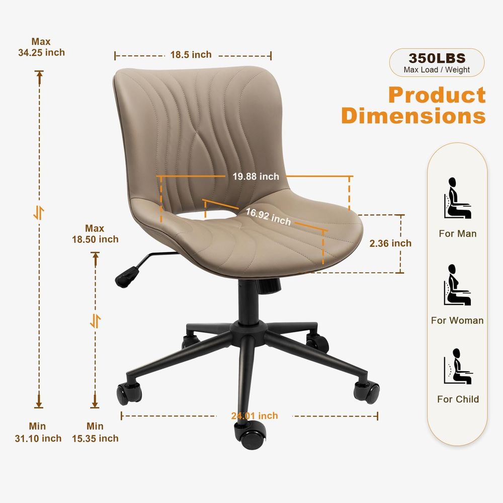 인체공학적 높이 조절이 가능한 회전식 책상 의자(바퀴  - Home Office Chair 리뷰 및 가격