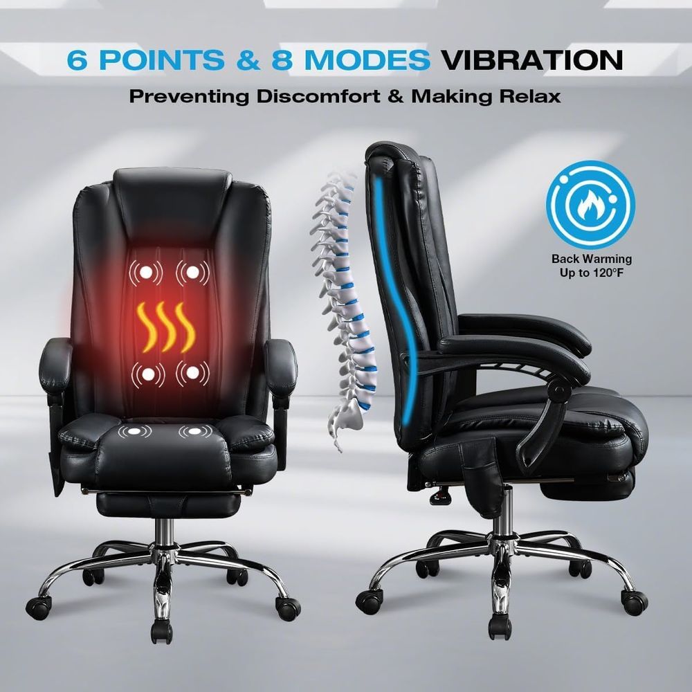 고급형 하이백 인체공학 의자 (6포인트 마사지, 열선  - Home Office Chair 리뷰 및 가격