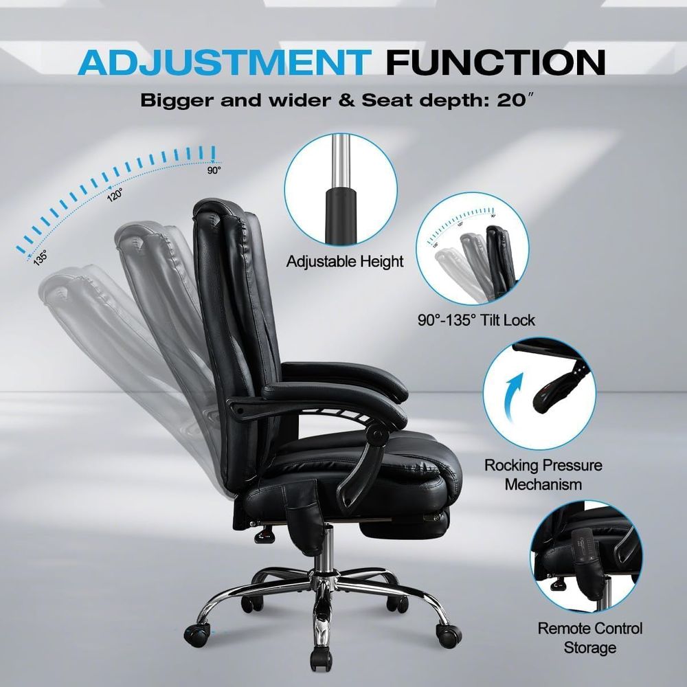고급형 하이백 인체공학 의자 (6포인트 마사지, 열선  - Home Office Chair 리뷰 및 가격