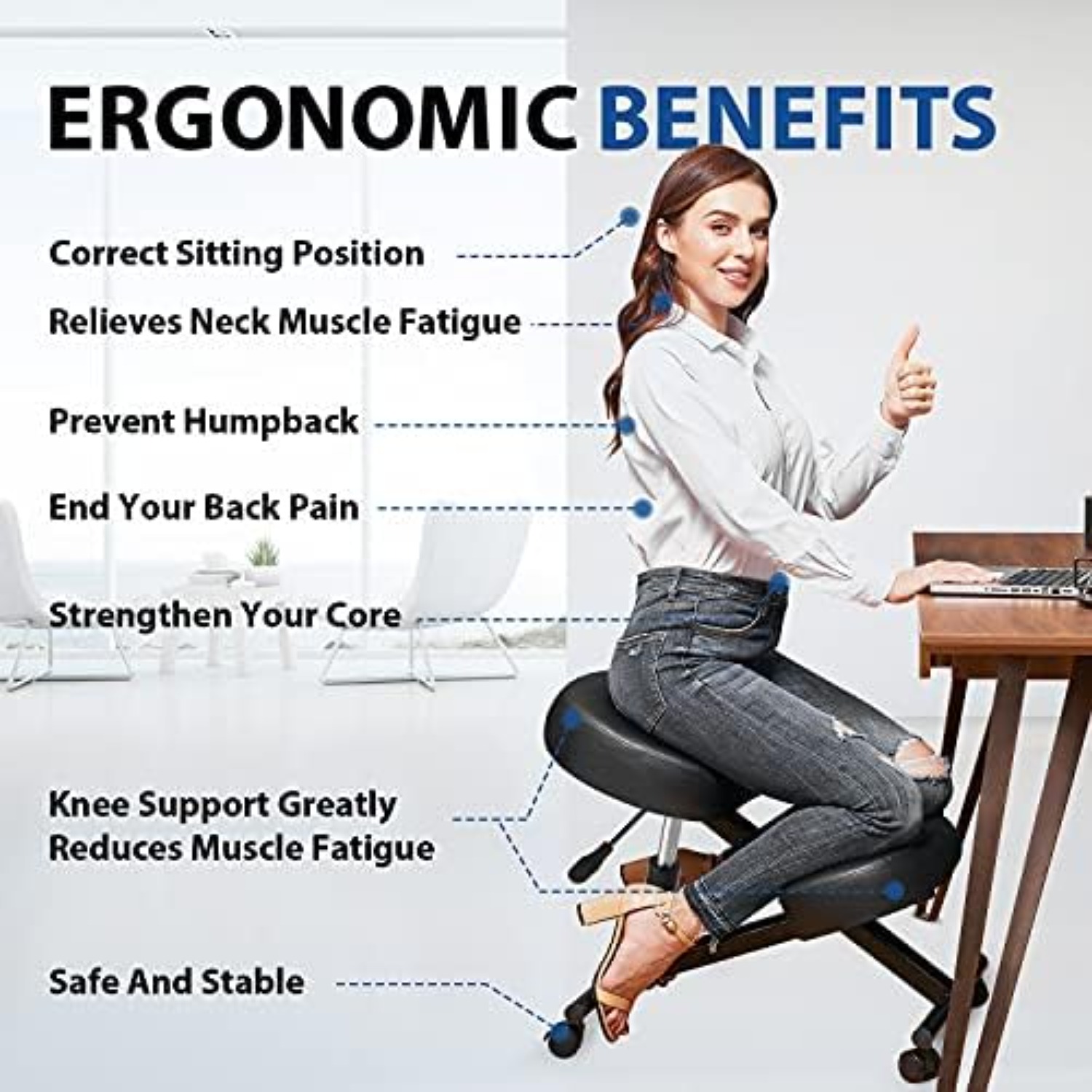 사무실용 인체공학적 무릎꿇이 의자, 가정 및 사무실용  - Home Office Chair 리뷰 및 가격