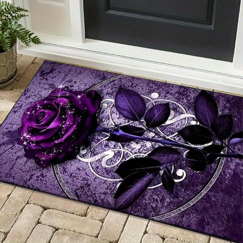 우아한 사무실 장식을 위한 보라색 잎 러그 |   보라 - Home Office Interior Design 리뷰 및 가격