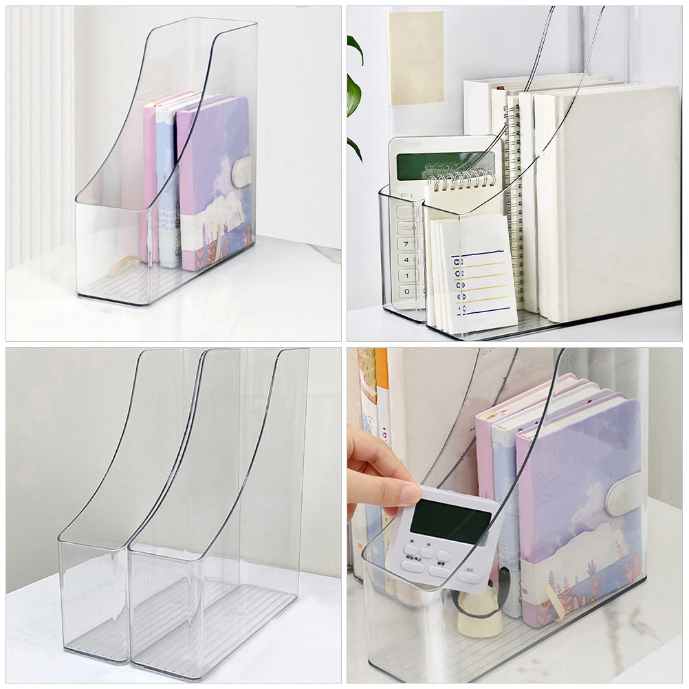 2Pcs 클리어 파일 박스 잡지, 책, 파일, 문서,  - Home Office And Library 리뷰 및 가격
