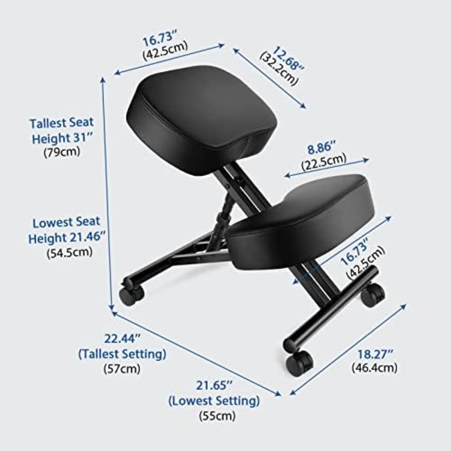 인체공학적 무릎꿇이 의자, 높이 조절 가능하고 쿠션이  - Home Office Chair 리뷰 및 가격
