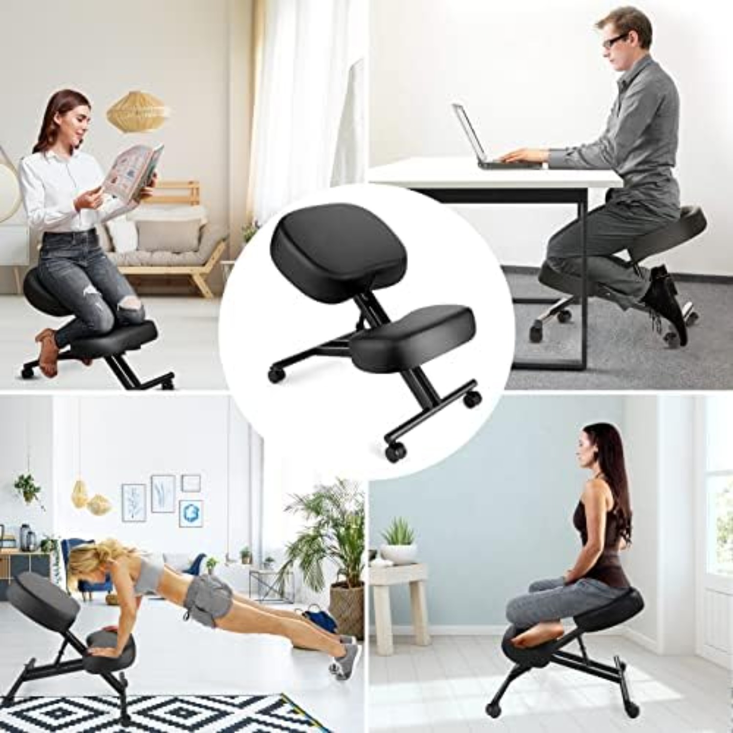 인체공학적 무릎꿇이 의자, 높이 조절 가능하고 쿠션이  - Home Office Chair 리뷰 및 가격