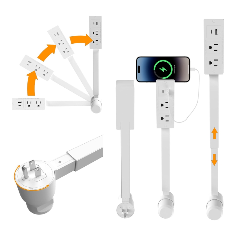 전기 콘센트 연장기 길이 조절 가능 EU US 플러그  - Power Strip Desk 리뷰 및 가격