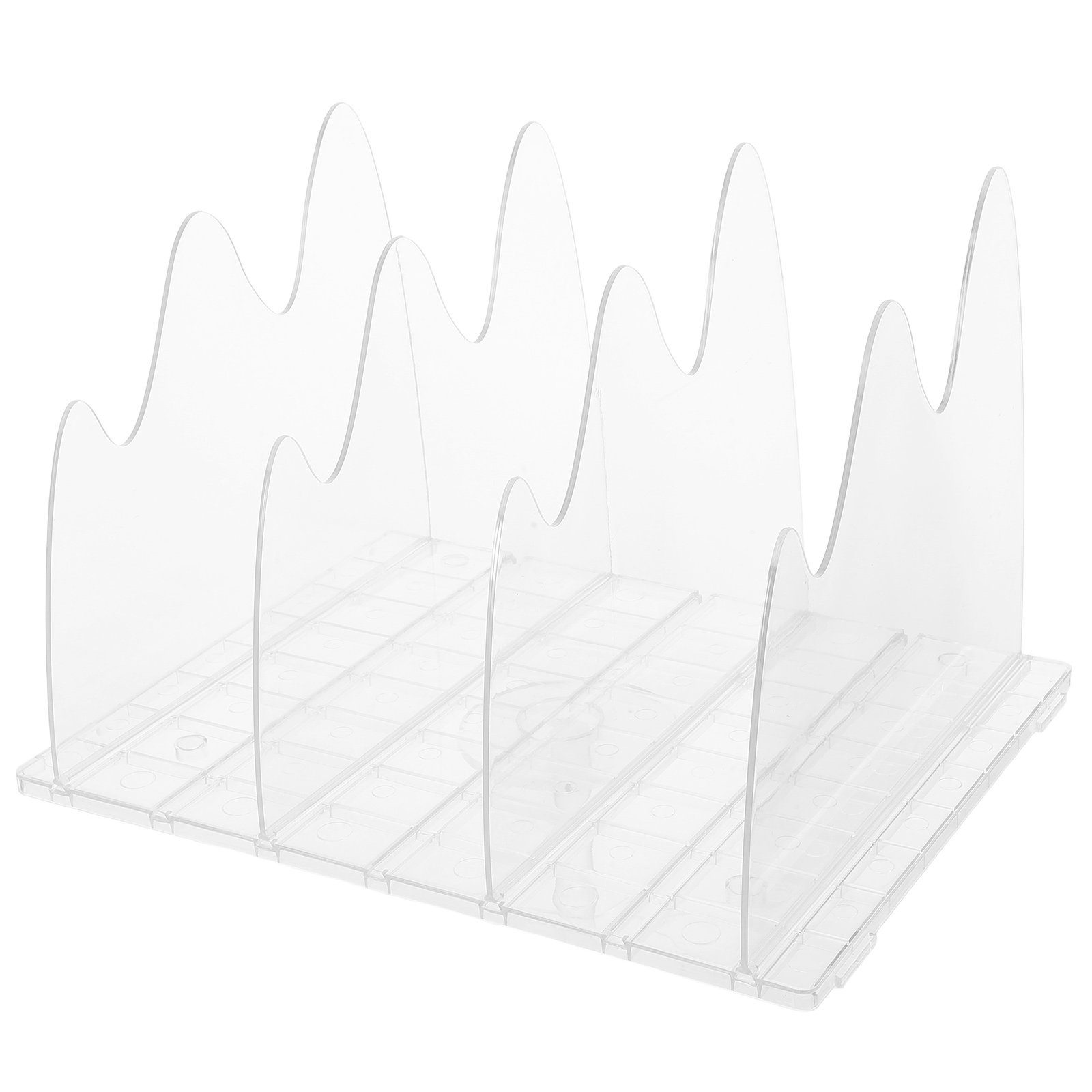 창의적인 수납 선반 칸막이 조절 가능한 투명 플라스틱  - Home Office Bookshelves 리뷰 및 가격