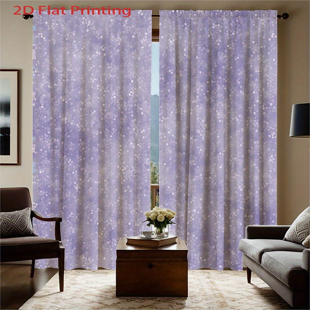 보라색 반짝이 커튼 창문 커튼 거실 침실 장식 현대 보 - Home Office Interior Design 리뷰 및 가격